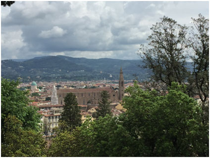 A view of Florence from the Bardini garden.