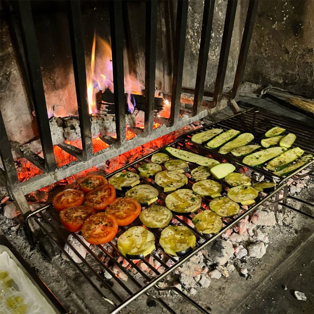 Vegetables on the grill