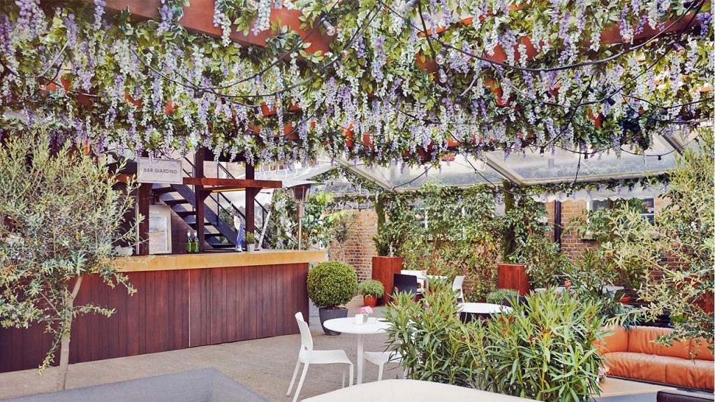 House of Peroni Brick Lane garden